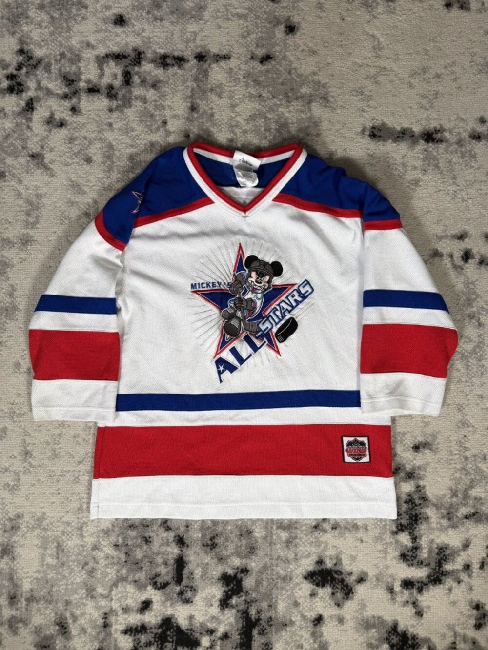 Rare Vintage Disney Mickey Mouse Kid's Hockey Jersey